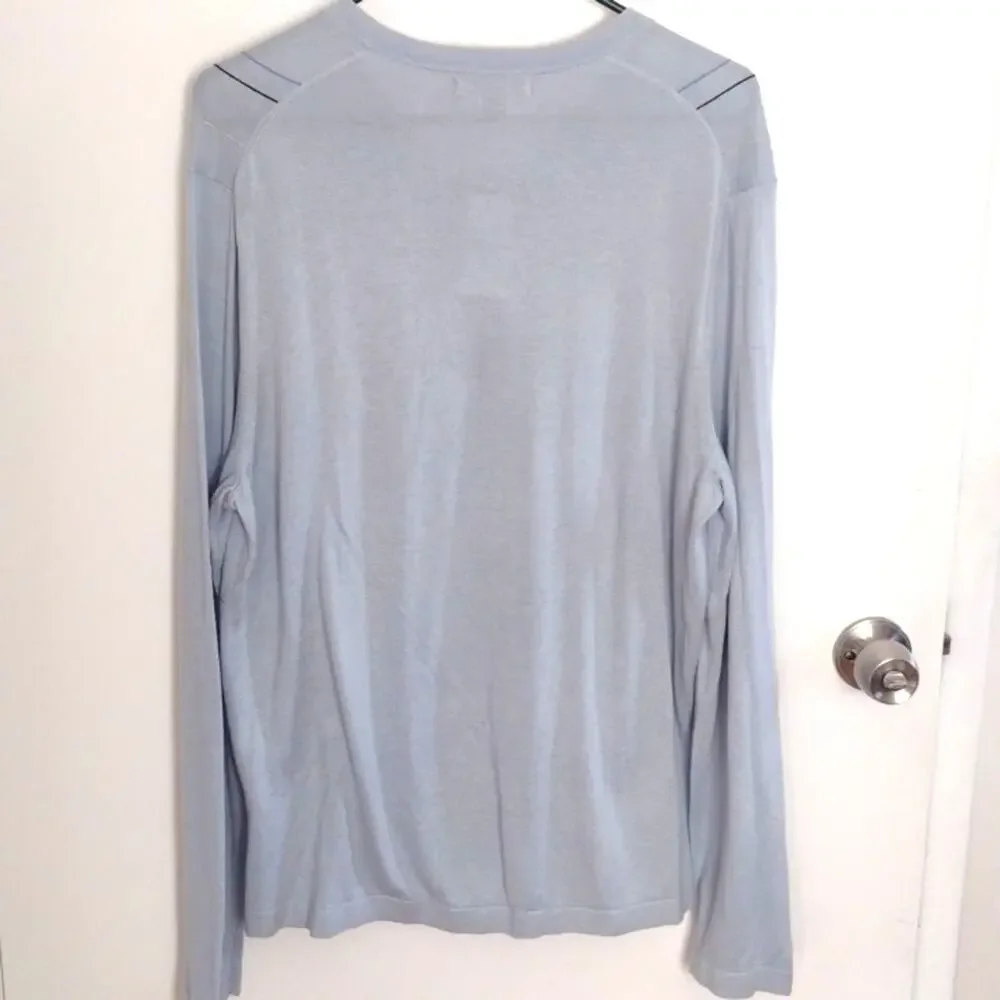 NWT Banana Republic Silk Cotton Men's Sweater Size L Preppy Casual Office Light